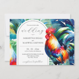 Watercolor Key West Florida Hochzeitseinladungen Einladung