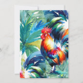 Watercolor Key West Formal Wedding Einladungen (Rückseite)