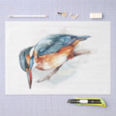 Watercolor Kingfisher Bird Seidenpapier (Handwerk)