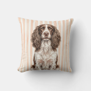 Watercolor-Kissen mit English Springer Spaniel Kissen