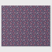 Watercolor Kisses Gift Wrap Geschenkpapier (Flach)