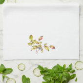 Watercolor kitchen tea towel barberry geschirrtuch (Gefaltet)