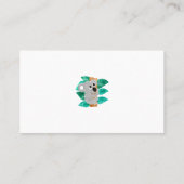 Watercolor Koala Babysitter Childcare Provider Visitenkarte (Rückseite)