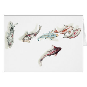Watercolor Koi Fish