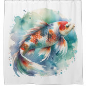 Watercolor Koi Fish Duschvorhang (Vorderseite)