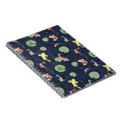 Watercolor Koi Fish Pond Seamless Pattern Notizblock (Rechte Seite)