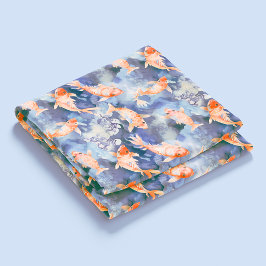 Watercolor Koi Fish Stoff