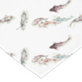 Watercolor Koi Fish Tischdecke (Schrägansicht)