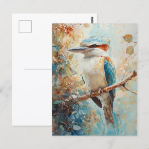 Watercolor Kookaburra Postkarte