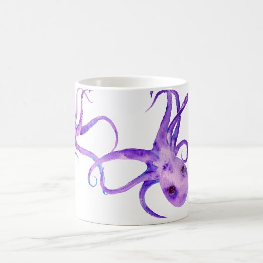 Watercolor-Kraken-Tasse Kaffeetasse (Mittel)