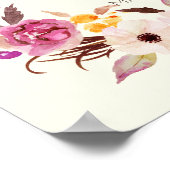 Watercolor-Kranz-Bibel als Poster der Versen Wand (Ecke)