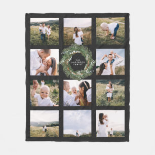 Watercolor Kranz elegant 11 Foto moderne Familie Fleecedecke