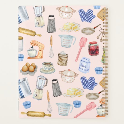 Watercolor Küchenplaner Planer (Rückseite)