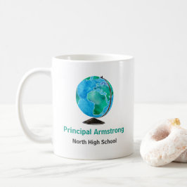 Watercolor-Kugel-personalisierter Schulvorsteher Kaffeetasse