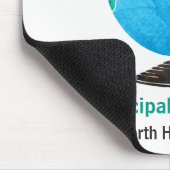 Watercolor-Kugel-personalisierter Schulvorsteher Mousepad (Ecke)