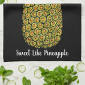 Watercolor-Kunst-niedliche Ananas Geschirrtuch (Gefaltet)