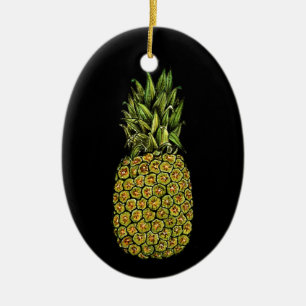 Watercolor-Kunst-niedliche Ananas Keramik Ornament