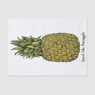 Watercolor-Kunst-niedliche Ananas Seidenpapier