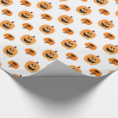 Watercolor-Kürbislaterne-Verpackungs-Papier Geschenkpapier (Ecke)
