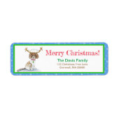 Watercolor Labradoodle Weihnachtsbeleuchtung Antle (Vorne)