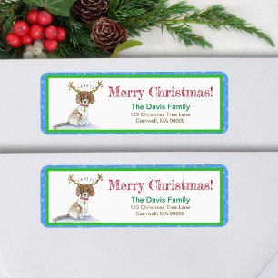 Watercolor Labradoodle Weihnachtsbeleuchtung Antle