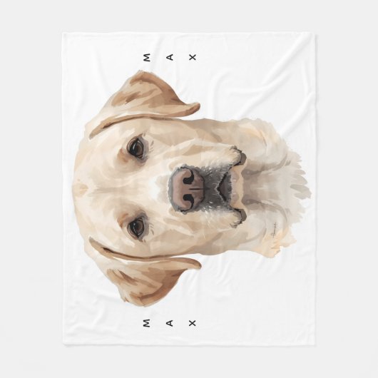 Watercolor Labrador Retriever Soft Fleece Pet (Vorderseite)