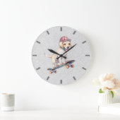 Watercolor Labrador Retriever Wall Clock Große Wanduhr (Zuhause)