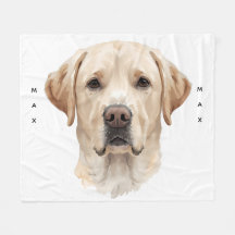 Watercolor-Labrador Retriever-Weichfleece-Haustier