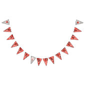 Watercolor Ladybug Happy Birthday Bunting Banner (Alle)