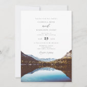 Watercolor Lake Tahoe Nationalpark Wedding Einladung (Vorderseite)