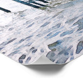 Watercolor Lakeside Lake Bridal Shower Welcome Poster (Ecke)