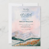 Watercolor landscape nature bridal shower einladung (Vorderseite)