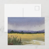 Watercolor Landscape Painting Postkarte (Vorne/Hinten)