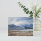 Watercolor Landscape Painting  Postkarte (Stehend Vorderseite)
