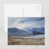 Watercolor Landscape Painting  Postkarte (Vorne/Hinten)