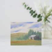Watercolor Landscape Painting Postkarte (Stehend Vorderseite)