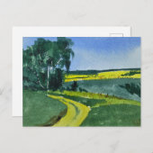 Watercolor Landscape Painting  Postkarte (Vorne/Hinten)