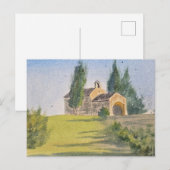 Watercolor Landscape Painting Postkarte (Vorne/Hinten)