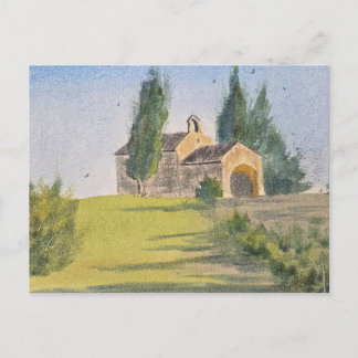 Watercolor Landscape Painting Postkarte