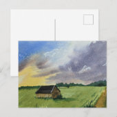 Watercolor Landscape Painting  Postkarte (Vorne/Hinten)