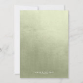 Watercolor Landscape Wedding Menu Sage Green ID786 (Rückseite)