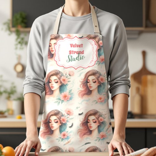 Watercolor Lash Artist Schürze