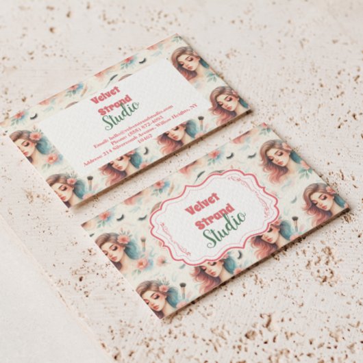 Watercolor Lash Artist Visitenkarte