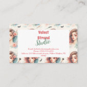 Watercolor Lash Artist Visitenkarte (Rückseite)