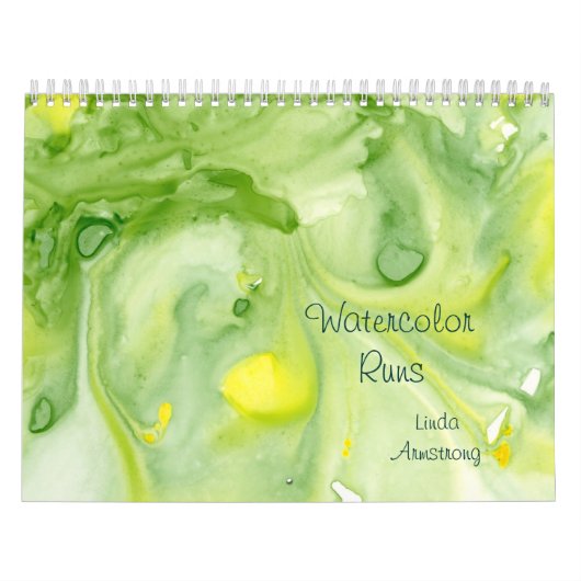 "Watercolor lässt" abstrakten feine Kunst-Kalender Kalender (Titelbild)