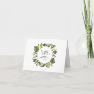 Watercolor Laurel Greenerenerity Wedding Danke