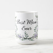 Watercolor Lavendel Eucalyptus Beste Mutter aller Kaffeetasse (Mittel)