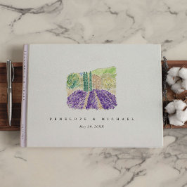 Watercolor Lavender Fields  Gästebuch