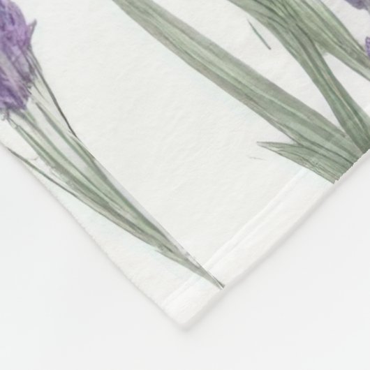 Watercolor Lavender Flowers Fleecedecke (Ecke)