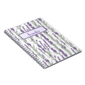 Watercolor Lavender Flowers Personalized Notizblock (Rechte Seite)